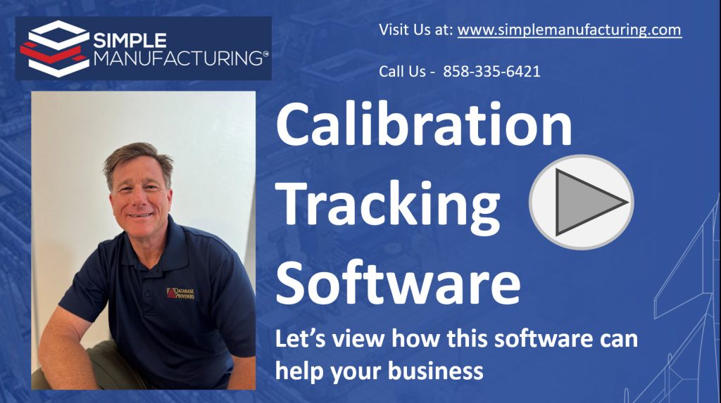 Calibration Tracking Software