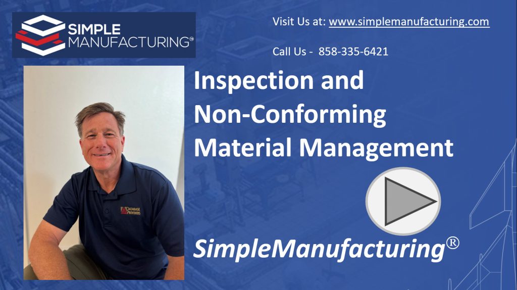 Inspection and NonConforming Material