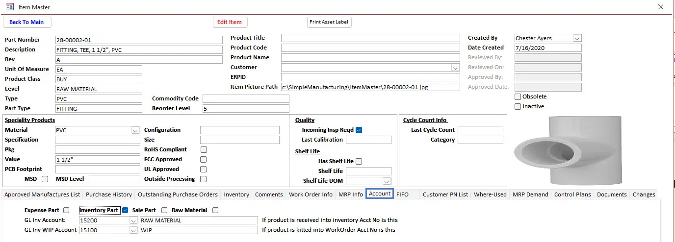 Item Accounting Definition