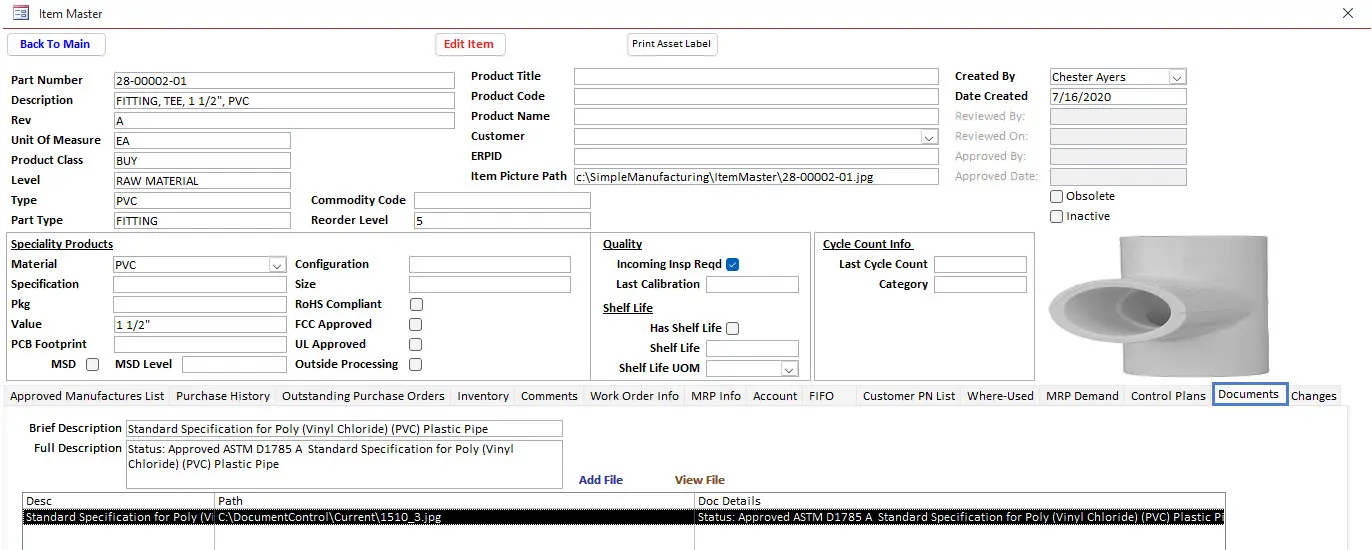 Item Linked Files