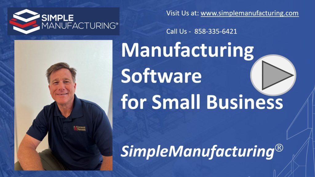 Manufacturing Software for Small Business