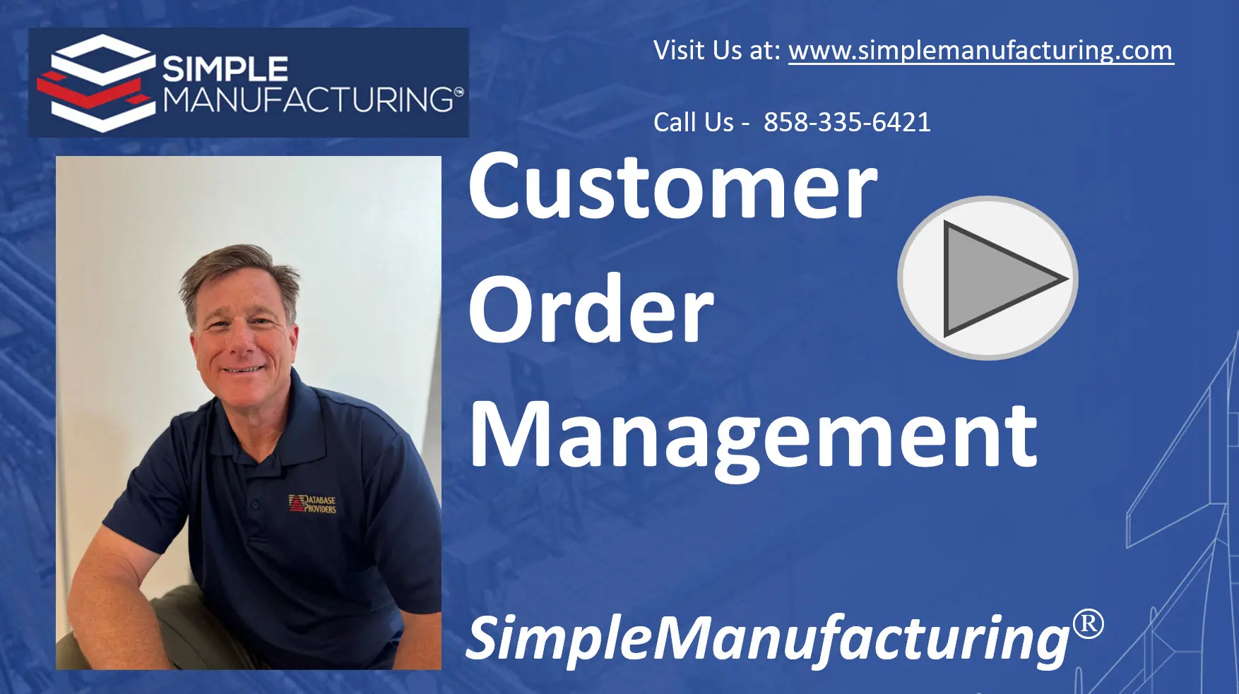 SimpleManufacturing ERP Software Customer Order Management Video