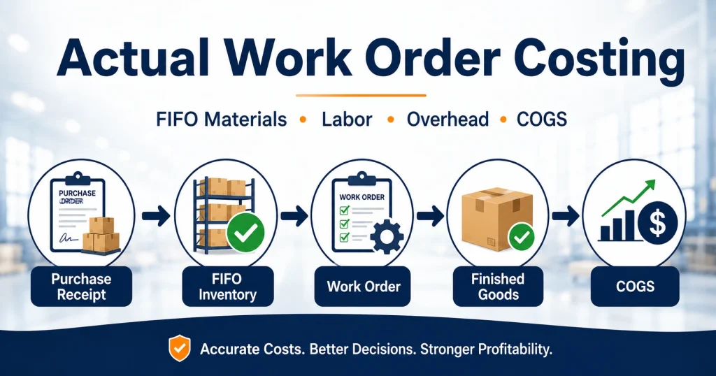 Actual Work Order Costing